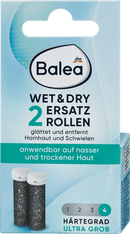 Balea Rouleaux de rechange pour callosités (niveau 4) ultra grossiers, 2 pièces.