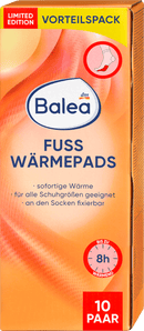 Balea Voetwarmtekussentjes voorraadpakket (10 paar), 20 stuks