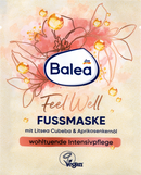 Masque pour les pieds Balea Feel Well Litsea Cubeba &amp; Huile de noyau d'abricot, 15 ml