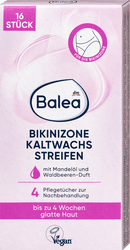 Bandes de cire froide Balea pour maillot, 16 pièces
