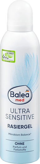Gel de rasage Balea MED Ultra Sensitive, 200 ml