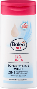 Balea MED Body Lotion 2in1 Instant Care Milk 15% Urée, 250 ml