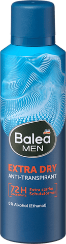 Balea MEN Déo Spray Anti-Transpirant Extra Sec, 200 ml