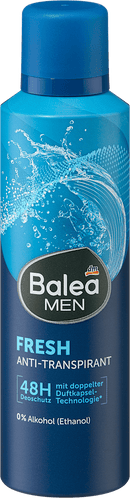 Balea MEN Déo Spray Anti-Transpirant Frais, 200 ml