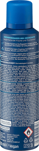 Balea MEN Déo Spray Anti-Transpirant Frais, 200 ml