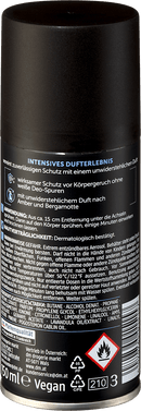 Balea MEN Déodorant Spray Corps Dark Elegance, 150 ml