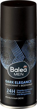 Balea MEN Déodorant Spray Corps Dark Elegance, 150 ml