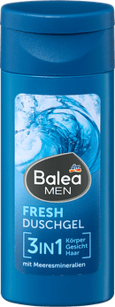 Gel douche frais Balea MEN format voyage, 50 ml