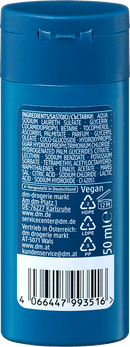 Gel douche frais Balea MEN format voyage, 50 ml