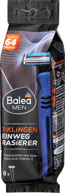 Rasoir jetable Balea MEN 3 lames, 8 pièces.