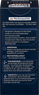 Balea MEN Gezichtscrème Fresh Hyaluron Hydro Gel, 75 ml