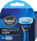 Balea MEN Scheermesjes, precision5 Body, 4 stuks