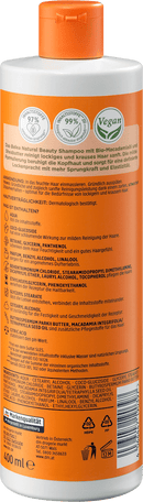 Balea Natural Beauty  Shampoo voor krullend haar, 400 ml