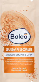 Balea Masque Visage Peeling Gommage Sucre Brun &amp; Chia, 16 ml