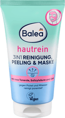 Balea Nettoyant, peeling et masque 3 en 1 pour le nettoyage de la peau, 150 ml