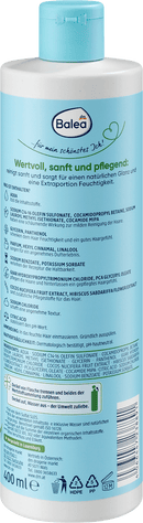 Balea Shampooing Natural Beauty Extrait d'hibiscus bio et lait de coco, 400 ml