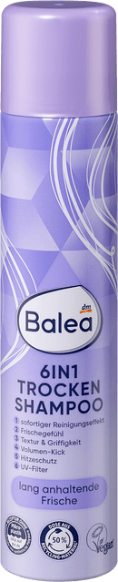 Shampooing sec Balea 6en1, 200 ml