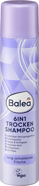 Shampooing sec Balea 6en1, 200 ml