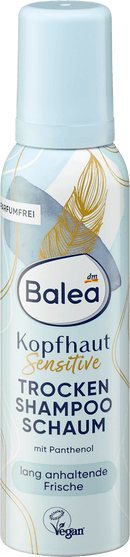 Balea Droogshampoo-schuim voor de gevoelige hoofdhuid, 150 ml