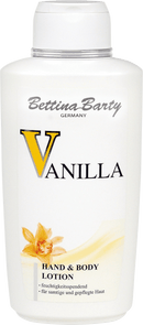 Bettina Barty Hand &amp; Body Lotion Vanille, 0,5 l