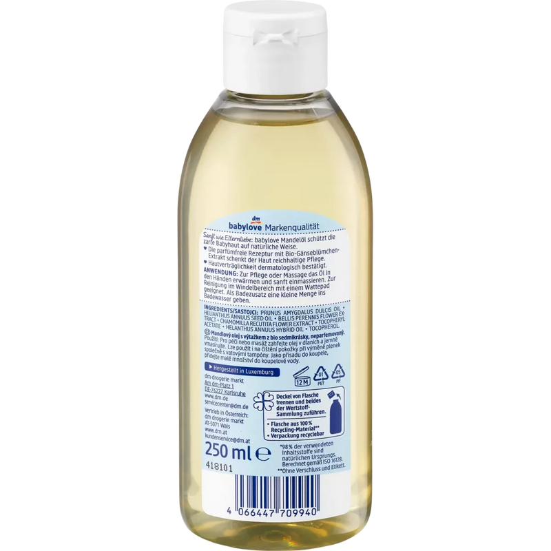 babylove Amandelolie gevoelig, 250 ml