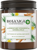 Bougie parfumée Botanica par AirWick en verre, herbe douce des Caraïbes et bois de santal, 205 g, 1 pièce