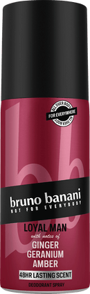 bruno banani Deospray Loyal Man Ginger Geranium Amber, 150 ml