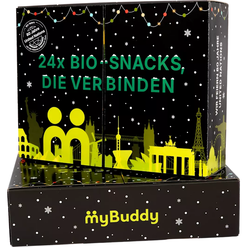 myBuddy Adventskalender 2025 biologische snacks, 1 stuk