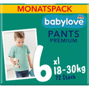 babylove Baby Pants Premium maandbox maat 6 XL (18-30 kg), 72 stuks.