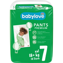 babylove Baby Pants Premium taille 7, XXL, 18+ kg, 18 pièces.