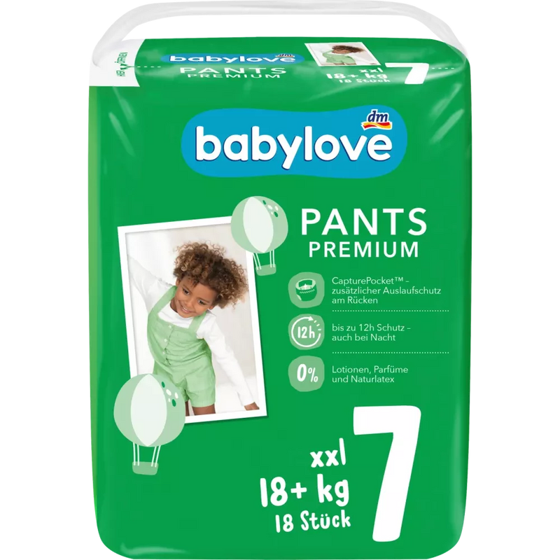 babylove Babybroek Premium maat 7, XXL, 18+ kg, 18 stuks.