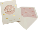 CACTUS Wenskaart Baby Roze, 1 stuk