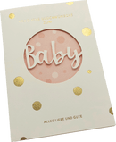 CACTUS Wenskaart Baby Roze, 1 stuk