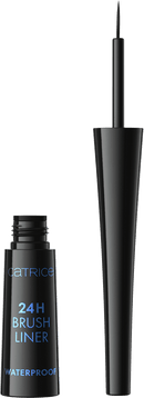 CATRICE Eyeliner 24h Brush Liner Waterproof 010 Ultra Black, 3 ml
