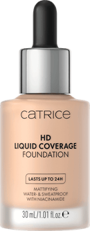 CATRICE Foundation Liquid HD Coverage 20 Rose Beige, 30 ml