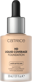 CATRICE Foundation Liquid HD Coverage 30 Sand Beige, 30 ml