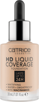 CATRICE Foundation Liquid HD Coverage 30 Sand Beige, 30 ml