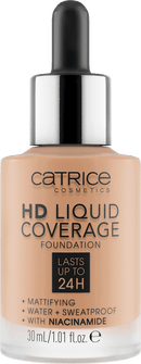 Catrice Make-up HD Fond de Teint Liquide Couvrance Warm Beige 40, 30 ml