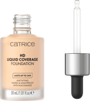 Catrice Make-up HD Fond de Teint Liquide Couvrance Porcelaine Beige 002, 30 ml