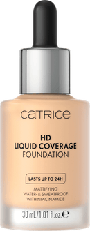 Catrice Make-up HD fond de teint liquide couvrance beige ivoire 005, 30 ml
