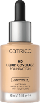 Catrice Make-up HD Fond de Teint Liquide Couvrance Nude Beige 032, 30 ml