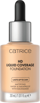 Catrice Make-up HD Fond de Teint Liquide Couvrance Sandy Rose 042, 30 ml