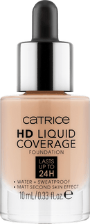 Fond de teint liquide Catrice HD Mini Coverage Waterproof 020 Rose Beige, 10 ml
