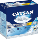CATSAN Litière pour chat, Active Fresh, Litière agglomérante, 8 l