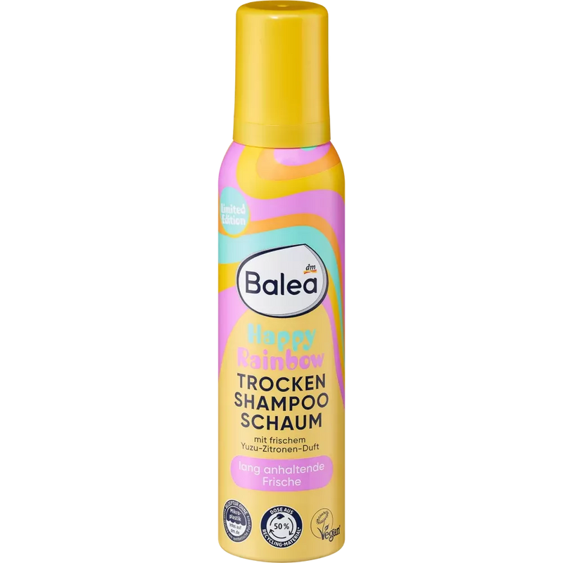 Balea Droogshampoo schuim Happy Rainbow, 150 ml