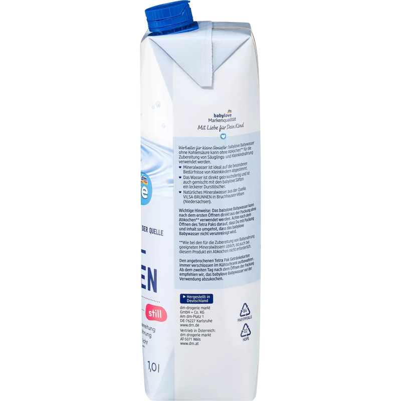 babylove Babywater Tetra Pak, 1 liter