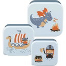 Boîtes à goûter Babylove bleues, 3 pièces, 1 pièce