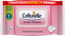 Cottonelle Vochtig toiletpapier Sensitive Verzorgend, Maxi-verpakking, 84 stuks