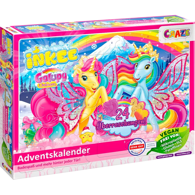 CRAZE Adventskalender 2025 Eenhoorn, 1 stuk