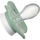 Sucette en silicone babylove, symétrique, beige/vert, taille 2, 5-18 mois, 2 pièces.